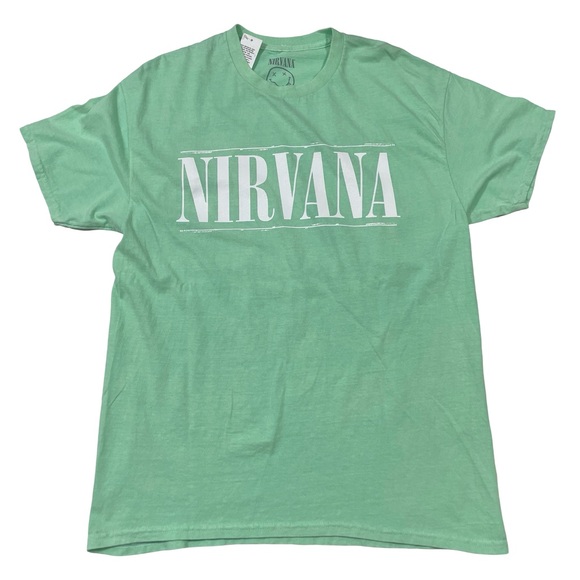 Nirvana Size L Green Tee (Retail Price $35) - Picture 2 of 5